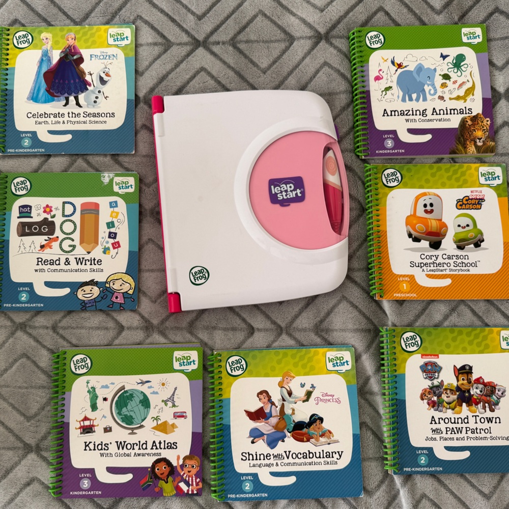 LeapStart Interactive Learning System - Pink and White